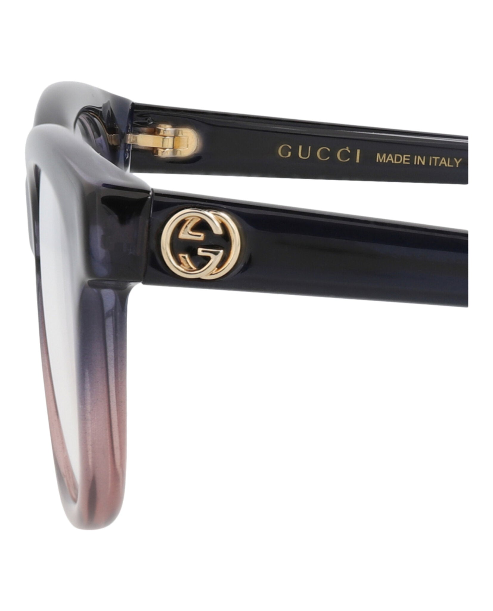 Gucci Gucci Womens Cat Eye Blue Blue Transparent Fashion Designer Eyewear