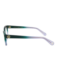 Gucci Gucci Womens Cat Eye Green Green Transparent Fashion Designer Eyewear