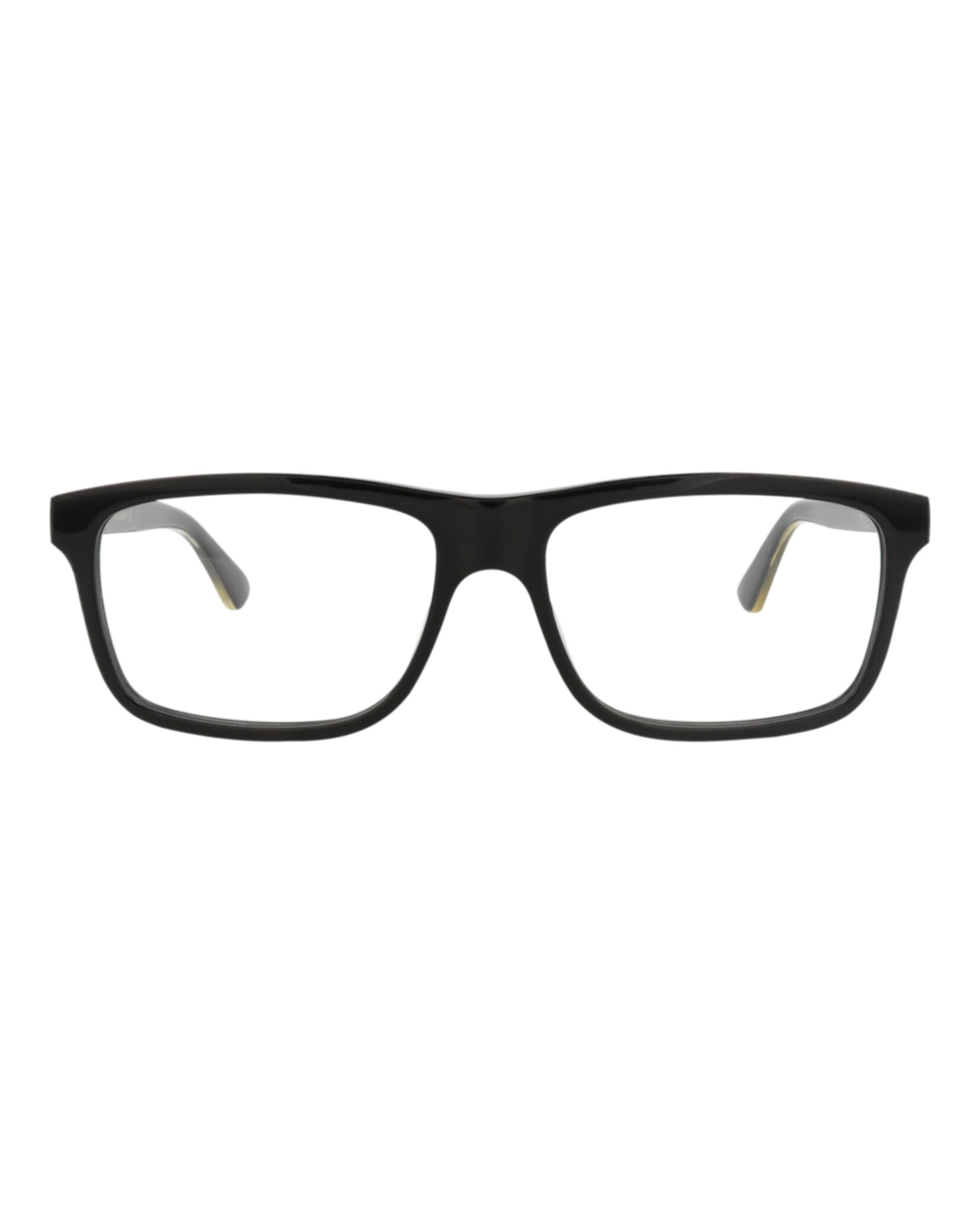 Gucci Gucci Mens Square/Rectangle Black Black Transparent Fashion Designer Eyewear