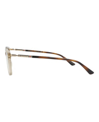 Gucci Mens Square/Rectangle Grey Gold Transparent Fashion Designer Eyewear
