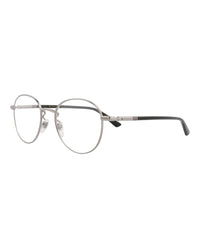 Gucci Gucci Mens Round/Oval Ruthenium Black Transparent Fashion Designer Eyewear