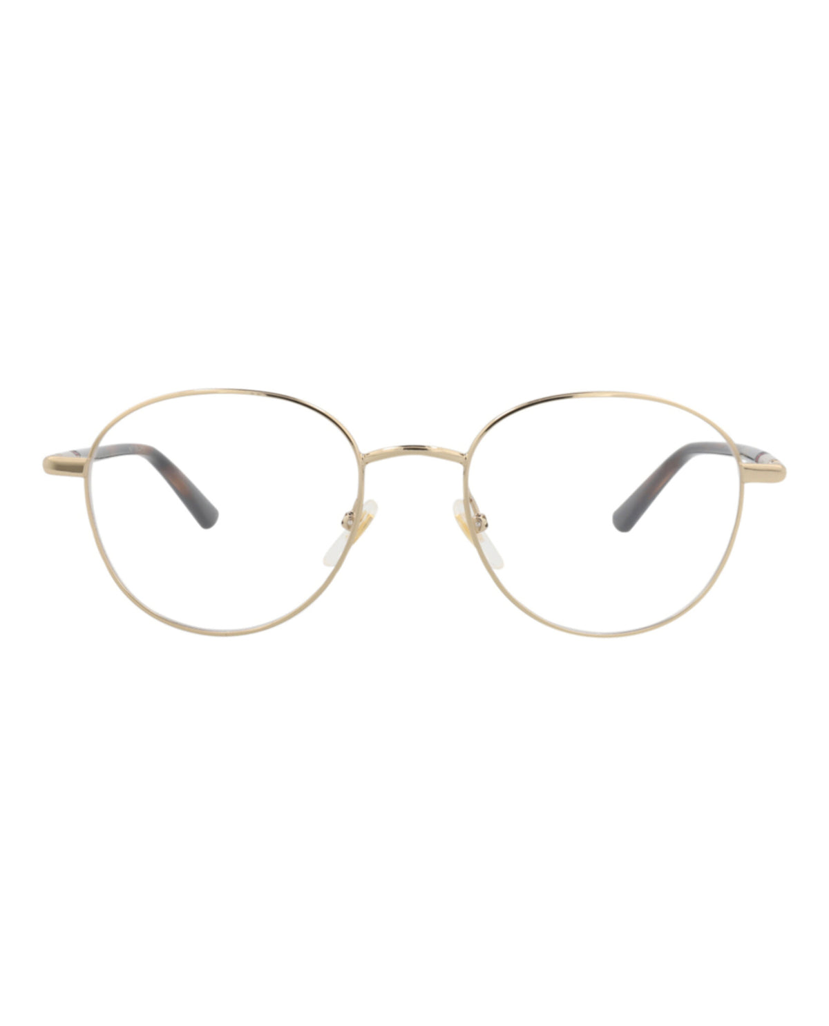 Gucci Mens Round/Oval Gold Havana Transparent Fashion Designer Eyewear