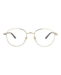 Gucci Mens Round/Oval Gold Havana Transparent Fashion Designer Eyewear