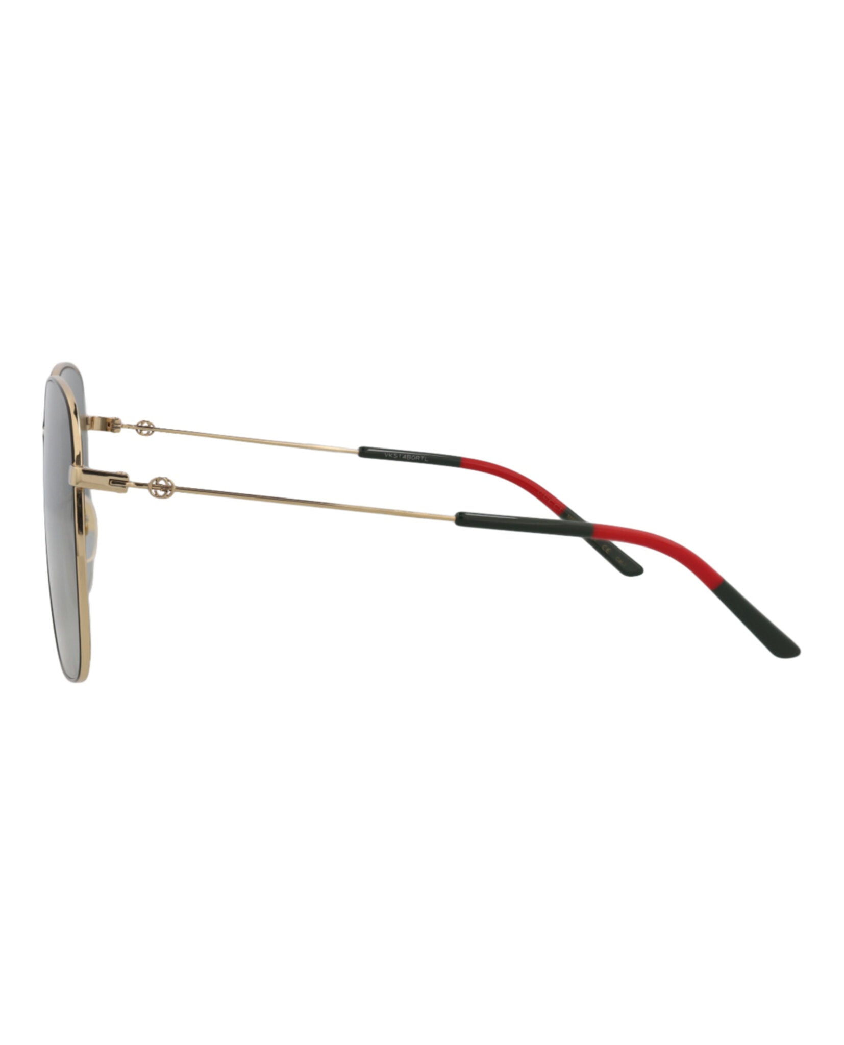 Gucci Womens Square/Rectangle Gold Gold Grey Fashion Designer Eyewear