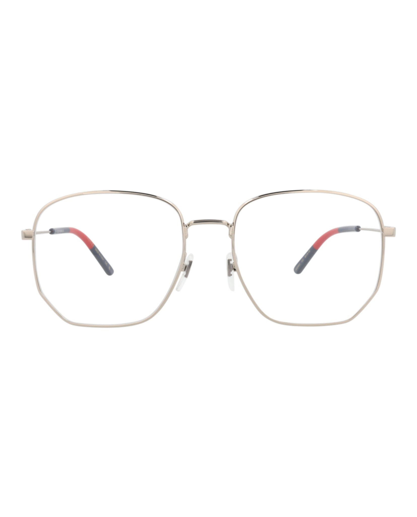 Gucci Gucci Womens Square/Rectangle Gold Gold Transparent Fashion Designer Eyewear