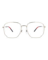Gucci Gucci Womens Square/Rectangle Gold Gold Transparent Fashion Designer Eyewear