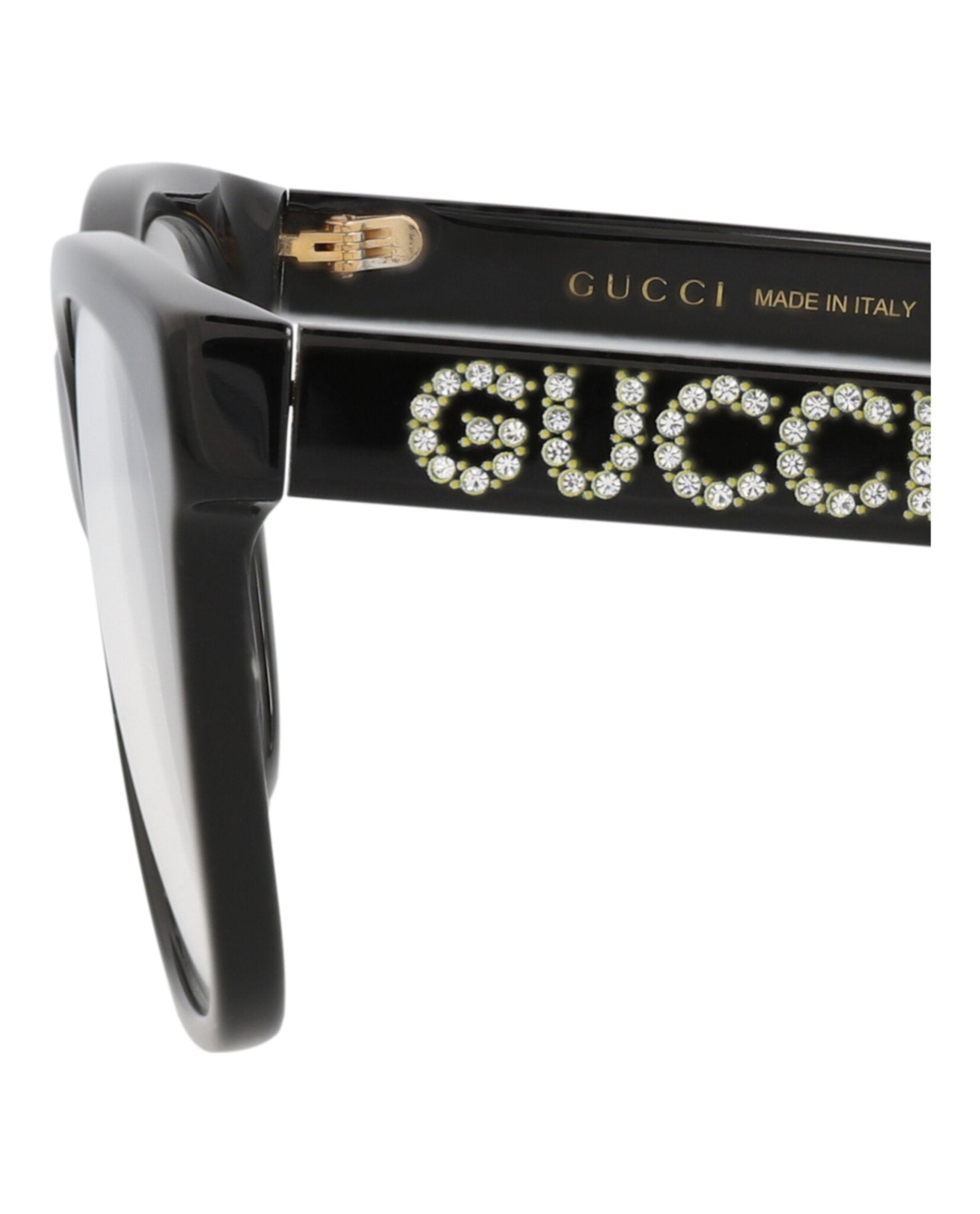 Gucci Gucci Womens Cat Eye Black Black Transparent Fashion Designer Eyewear