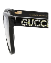 Gucci Gucci Womens Cat Eye Black Black Transparent Fashion Designer Eyewear