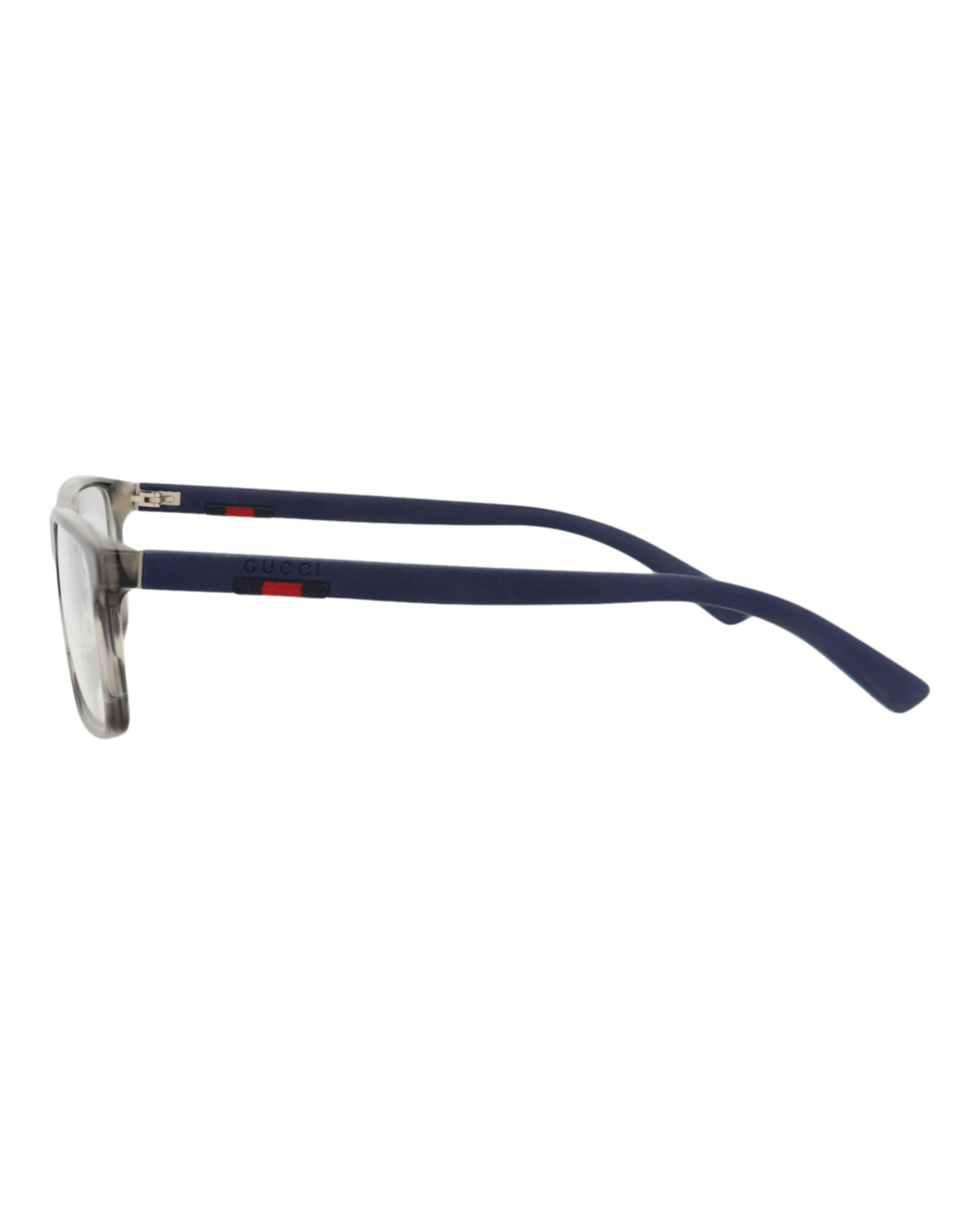 Gucci Mens Square/Rectangle Havana Blue Transparent Fashion Designer Eyewear