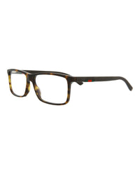 Gucci Gucci Mens Square/Rectangle Havana Brown Transparent Fashion Designer Eyewear