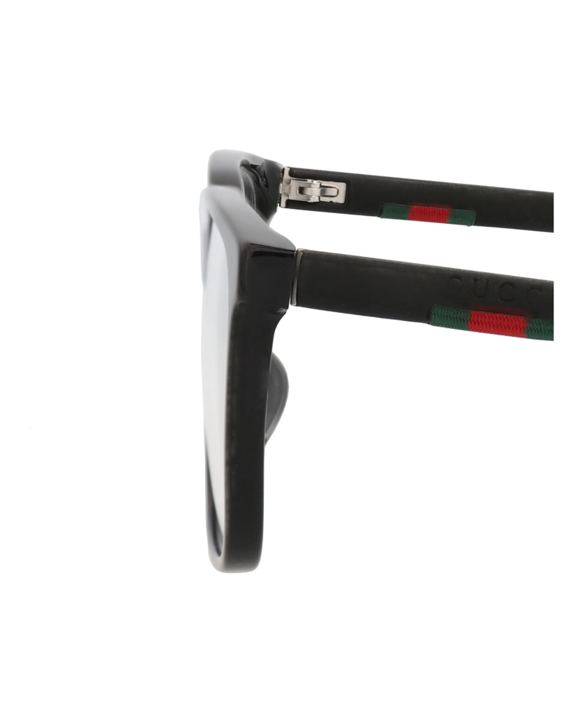 Gucci Mens Square/Rectangle Black Black Transparent Fashion Designer Eyewear