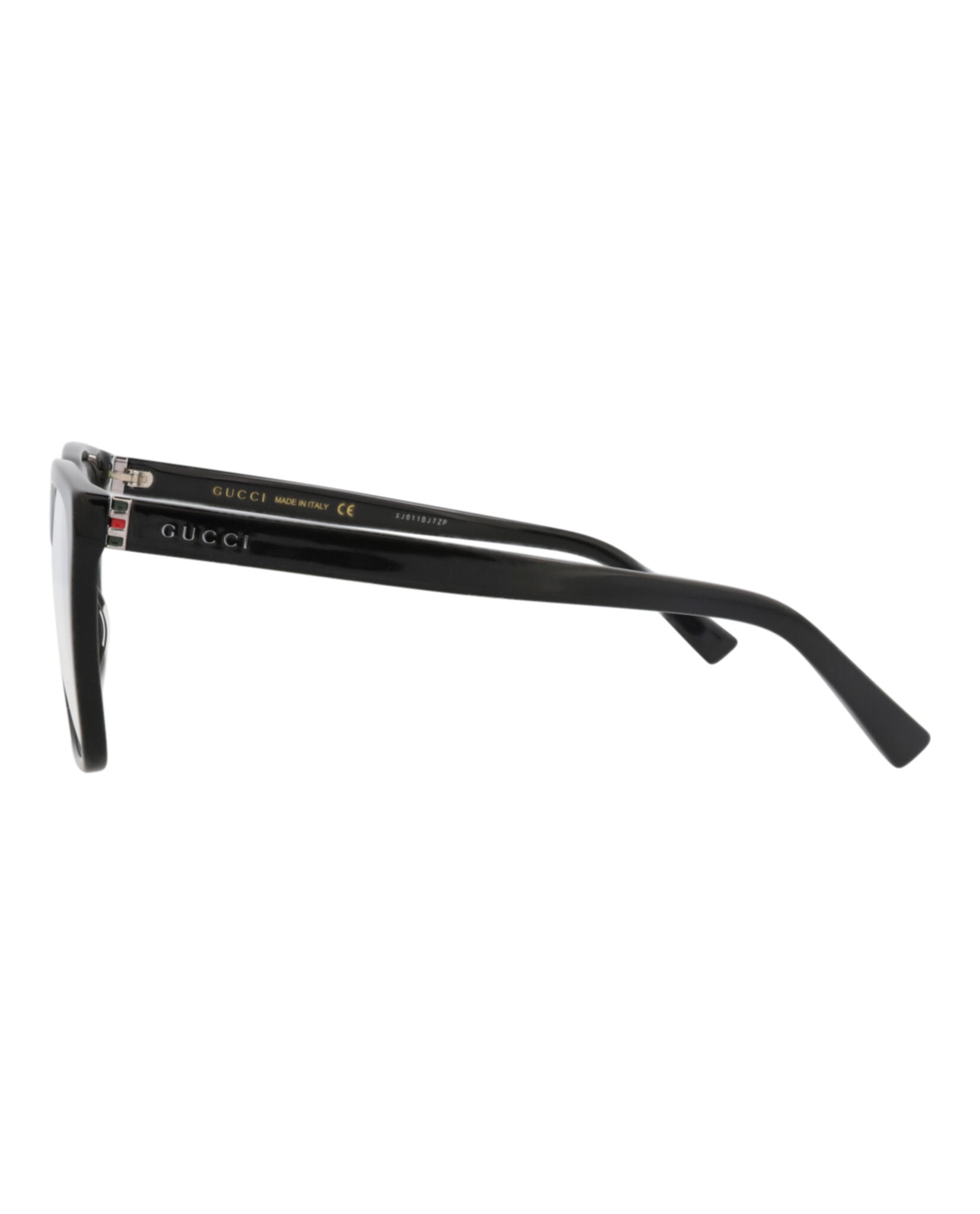 Gucci Gucci Mens Square/Rectangle Black Ruthenium Transparent Fashion Designer Eyewear