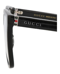 Gucci Gucci Mens Square/Rectangle Black Ruthenium Transparent Fashion Designer Eyewear