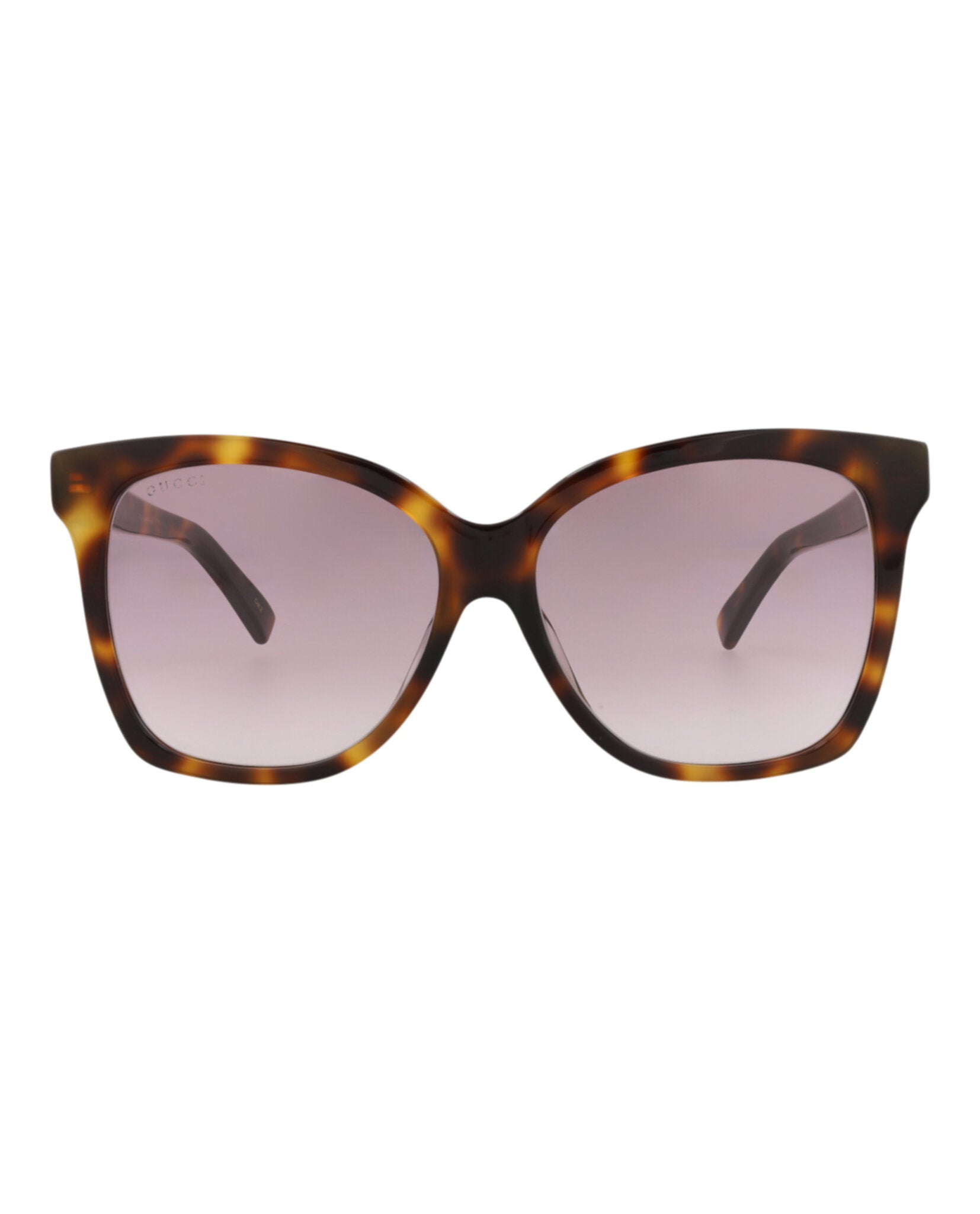 Gucci Womens Square/Rectangle Havana Gold Violet Fashion Designer Eyewear