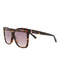 Gucci Womens Square/Rectangle Havana Gold Violet Fashion Designer Eyewear
