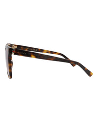 Gucci Womens Square/Rectangle Havana Gold Violet Fashion Designer Eyewear