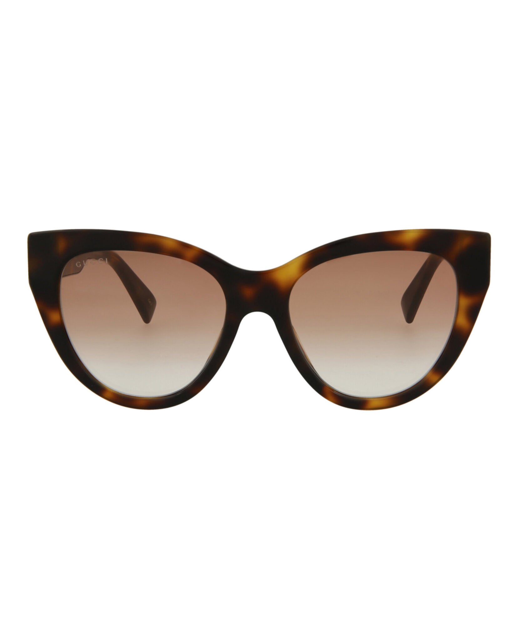 Gucci Womens Cat Eye Havana Gold Red Fashion Designer Eyewear