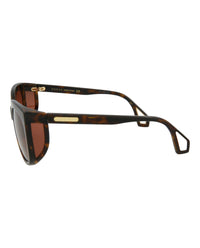 Gucci Womens Square/Rectangle Havana Havana Brown Fashion Designer Eyewear