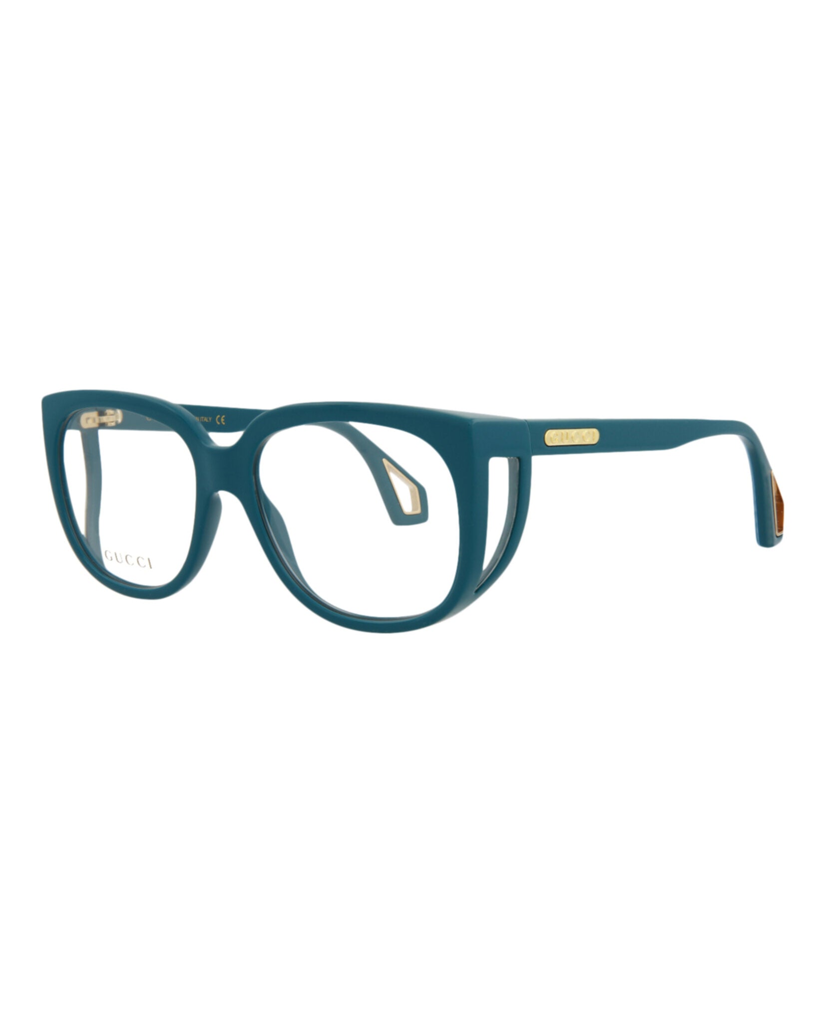 Gucci Womens Square/Rectangle Blue Blue Transparent Fashion Designer Eyewear