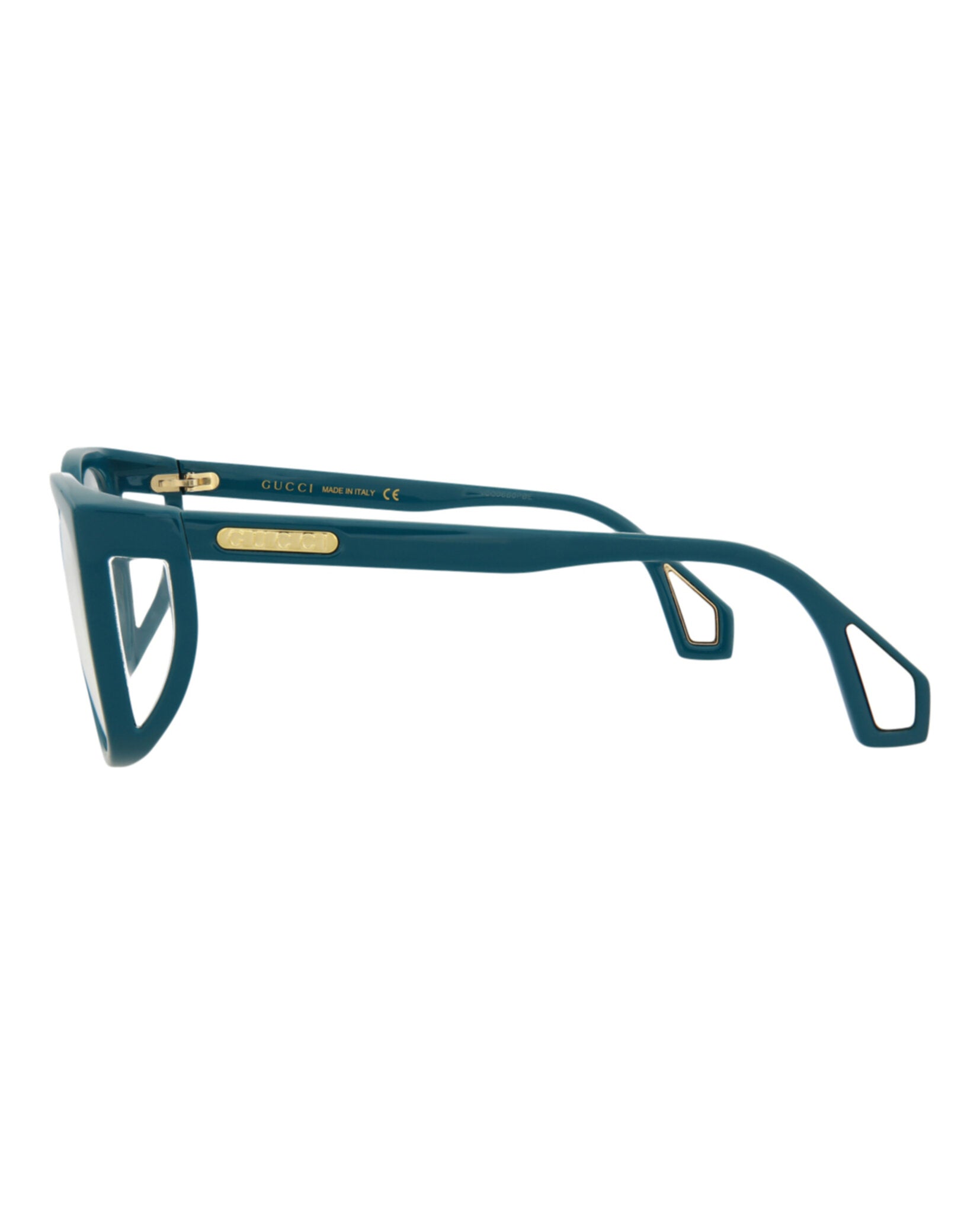 Gucci Womens Square/Rectangle Blue Blue Transparent Fashion Designer Eyewear