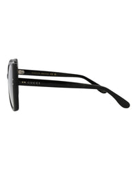 Gucci Womens Oversized Black Black Transparent Fashion Designer Eyewear