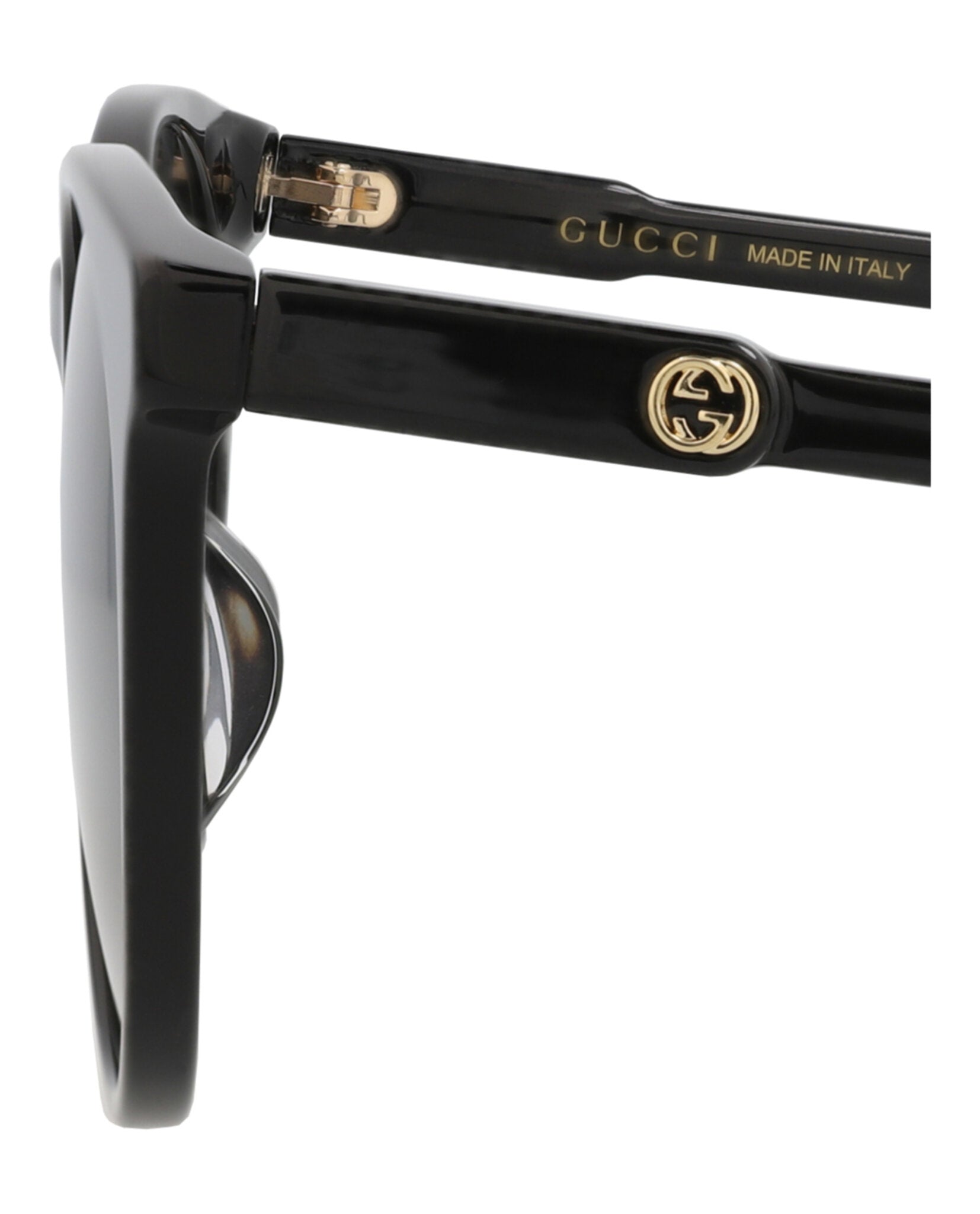 Gucci Womens Round/Oval Black Black Grey Fashion Designer Eyewear