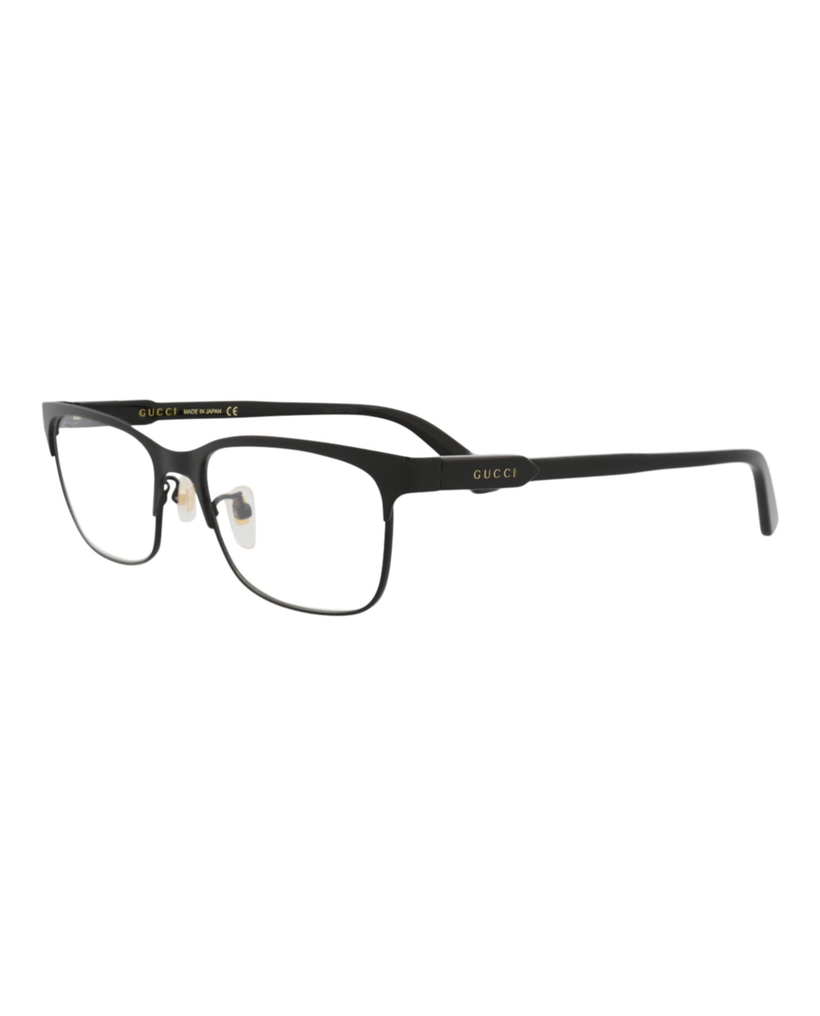 Gucci Gucci Unisex Square/Rectangle Black Black Transparent Fashion Designer Eyewear