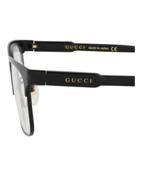 Gucci Gucci Unisex Square/Rectangle Black Black Transparent Fashion Designer Eyewear