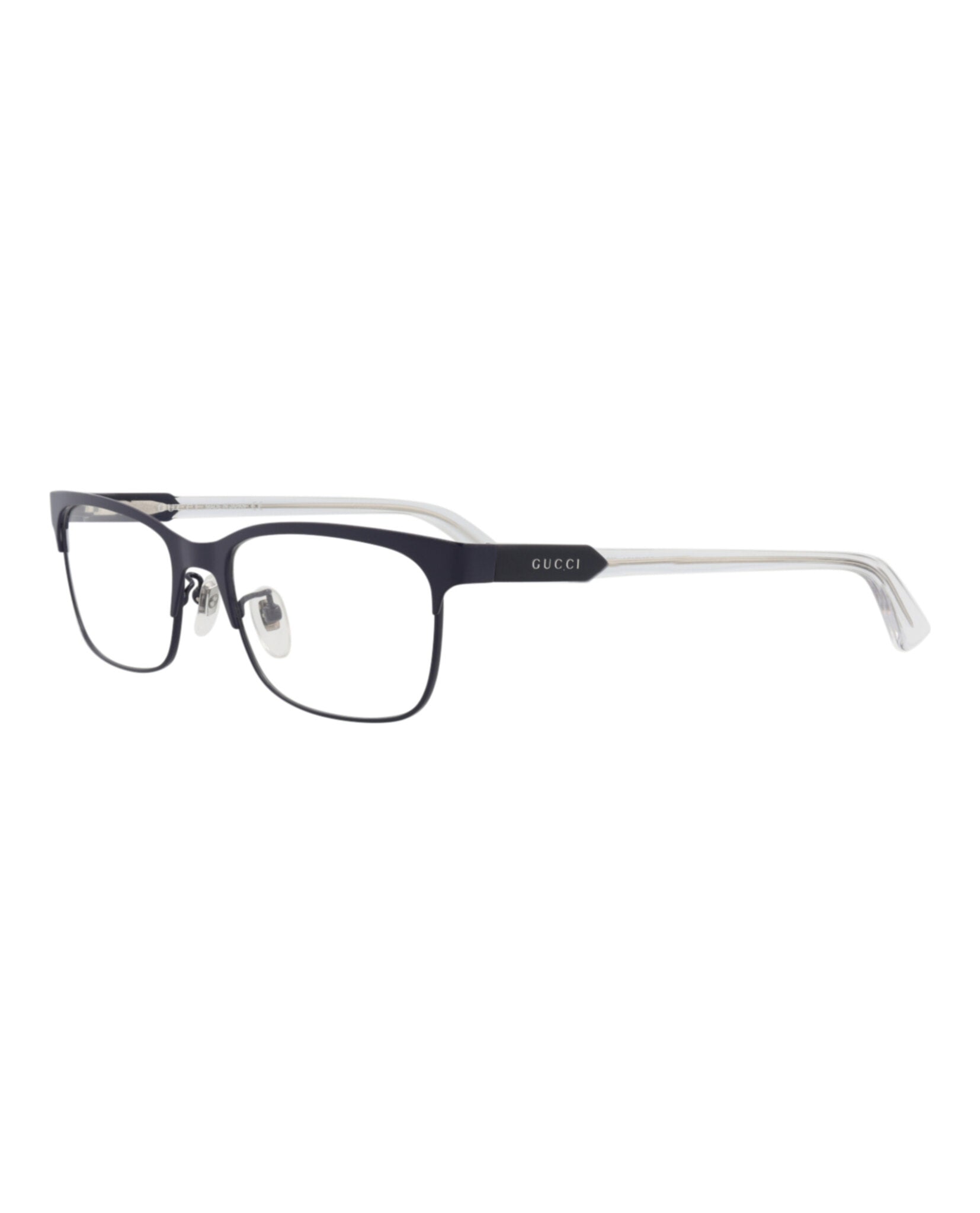 Gucci Gucci Unisex Square/Rectangle Blue Blue Transparent Fashion Designer Eyewear