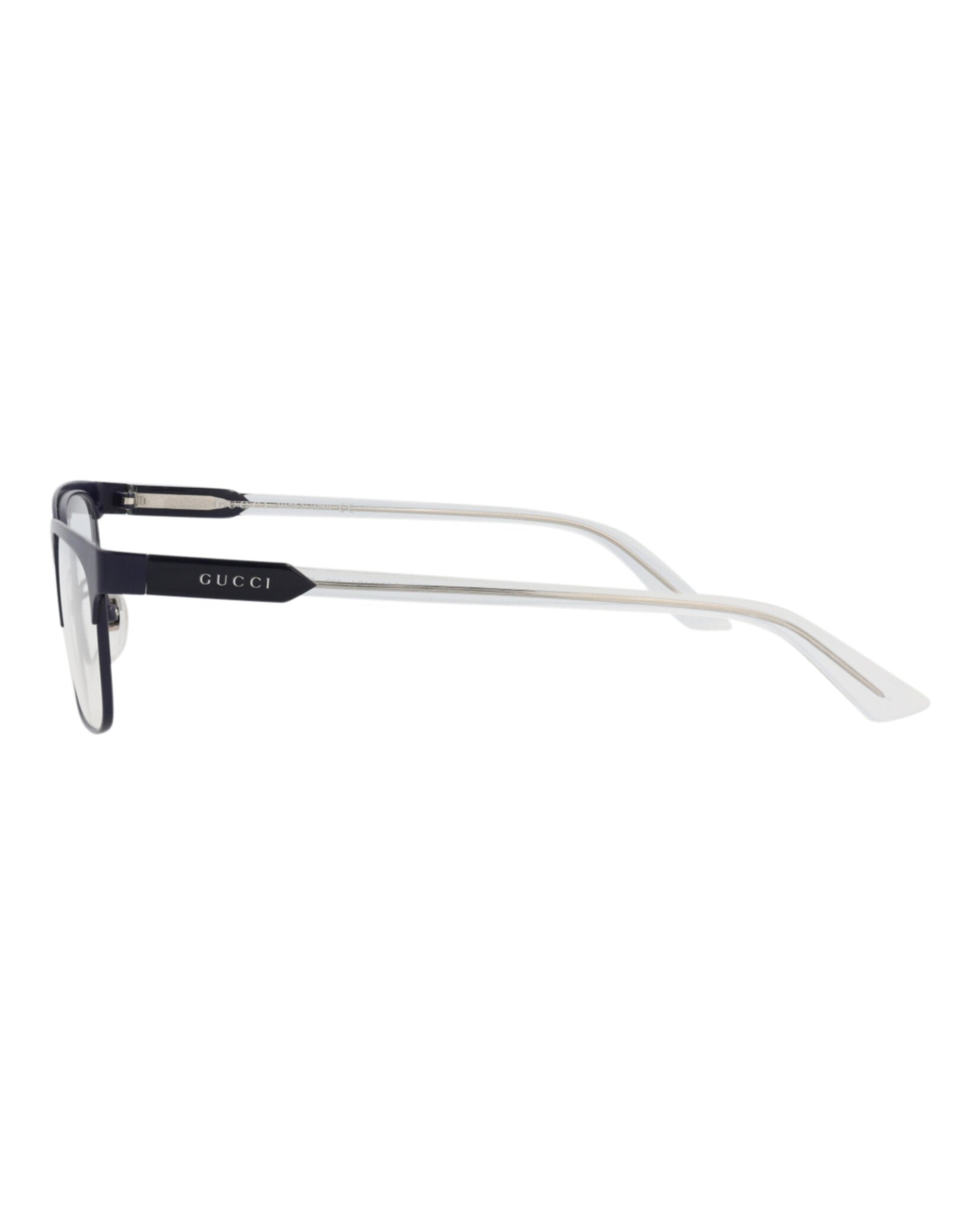 Gucci Gucci Unisex Square/Rectangle Blue Blue Transparent Fashion Designer Eyewear