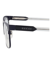 Gucci Gucci Unisex Square/Rectangle Blue Blue Transparent Fashion Designer Eyewear