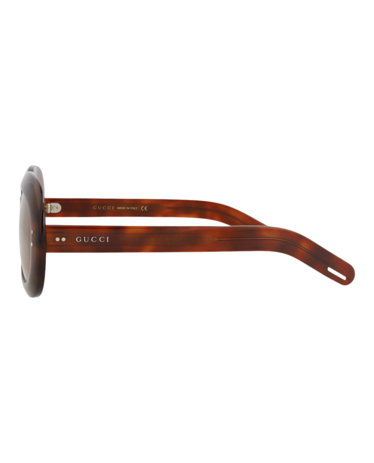 Gucci Gucci Unisex Round/Oval Havana Havana Yellow Fashion Designer Eyewear