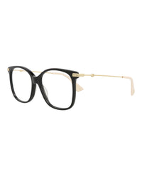 Gucci Gucci Womens Square/Rectangle Black Gold Transparent Fashion Designer Eyewear