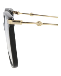 Gucci Gucci Womens Square/Rectangle Black Gold Transparent Fashion Designer Eyewear