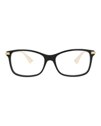 Gucci Gucci Womens Square/Rectangle Black Gold Transparent Fashion Designer Eyewear