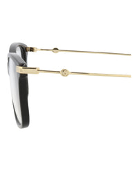 Gucci Gucci Womens Square/Rectangle Black Gold Transparent Fashion Designer Eyewear