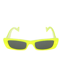 Gucci Gucci Womens Square/Rectangle Yellow Yellow Grey Fashion Designer Eyewear
