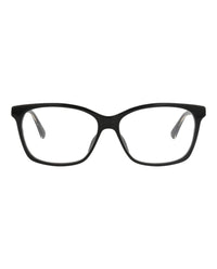 Gucci Womens Square/Rectangle Black Crystal Transparent Fashion Designer Eyewear