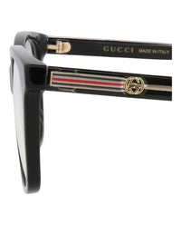 Gucci Womens Square/Rectangle Black Crystal Transparent Fashion Designer Eyewear