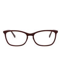 Gucci Womens Square/Rectangle Burgundy Burgundy Transparent Fashion Designer Eyewear