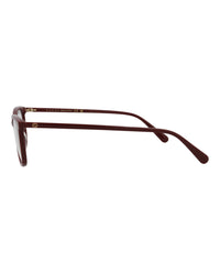 Gucci Womens Square/Rectangle Burgundy Burgundy Transparent Fashion Designer Eyewear