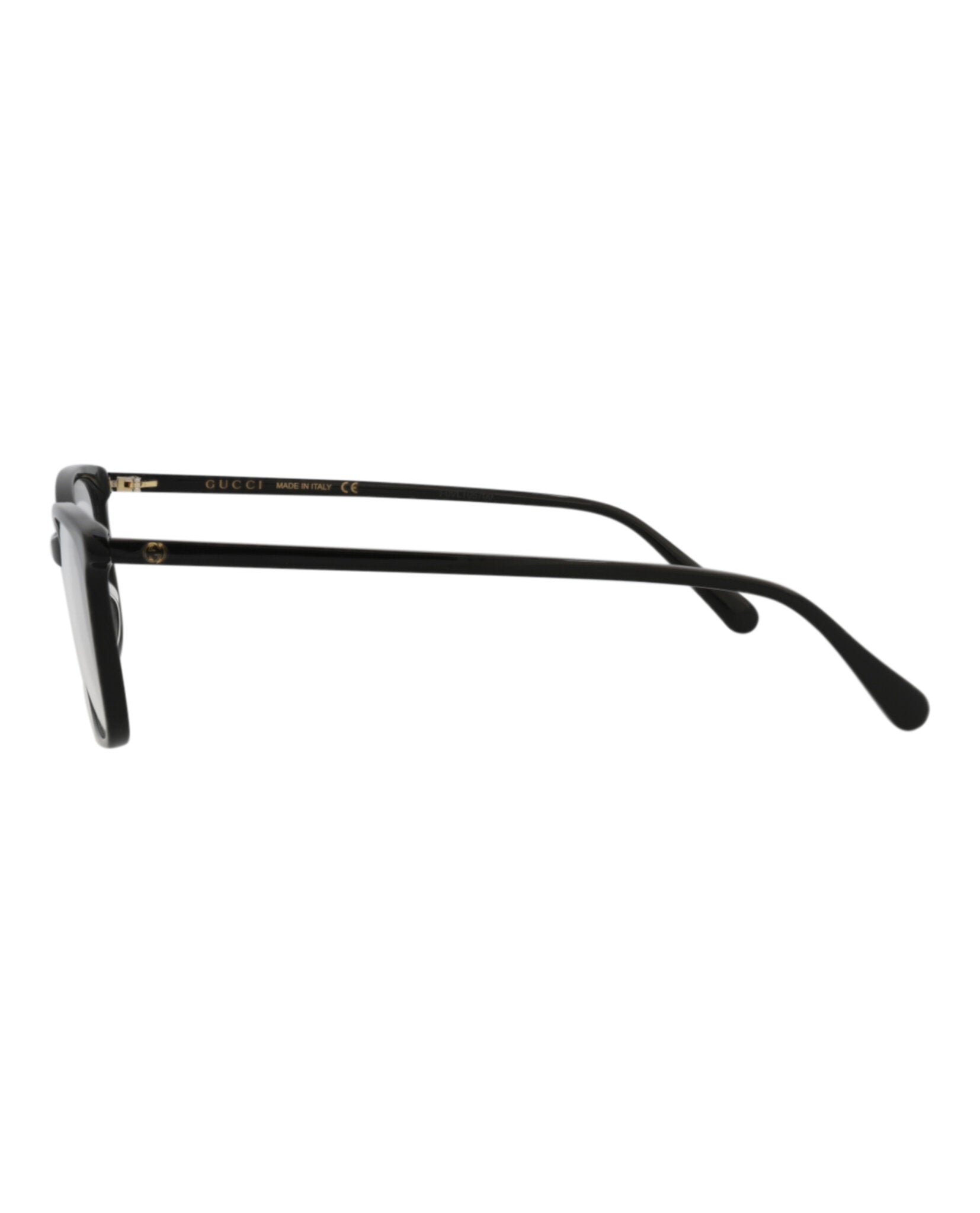 Gucci Gucci Womens Square/Rectangle Black Black Transparent Fashion Designer Eyewear