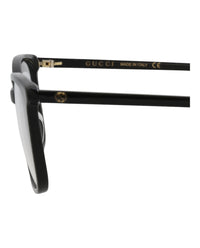 Gucci Gucci Womens Square/Rectangle Black Black Transparent Fashion Designer Eyewear