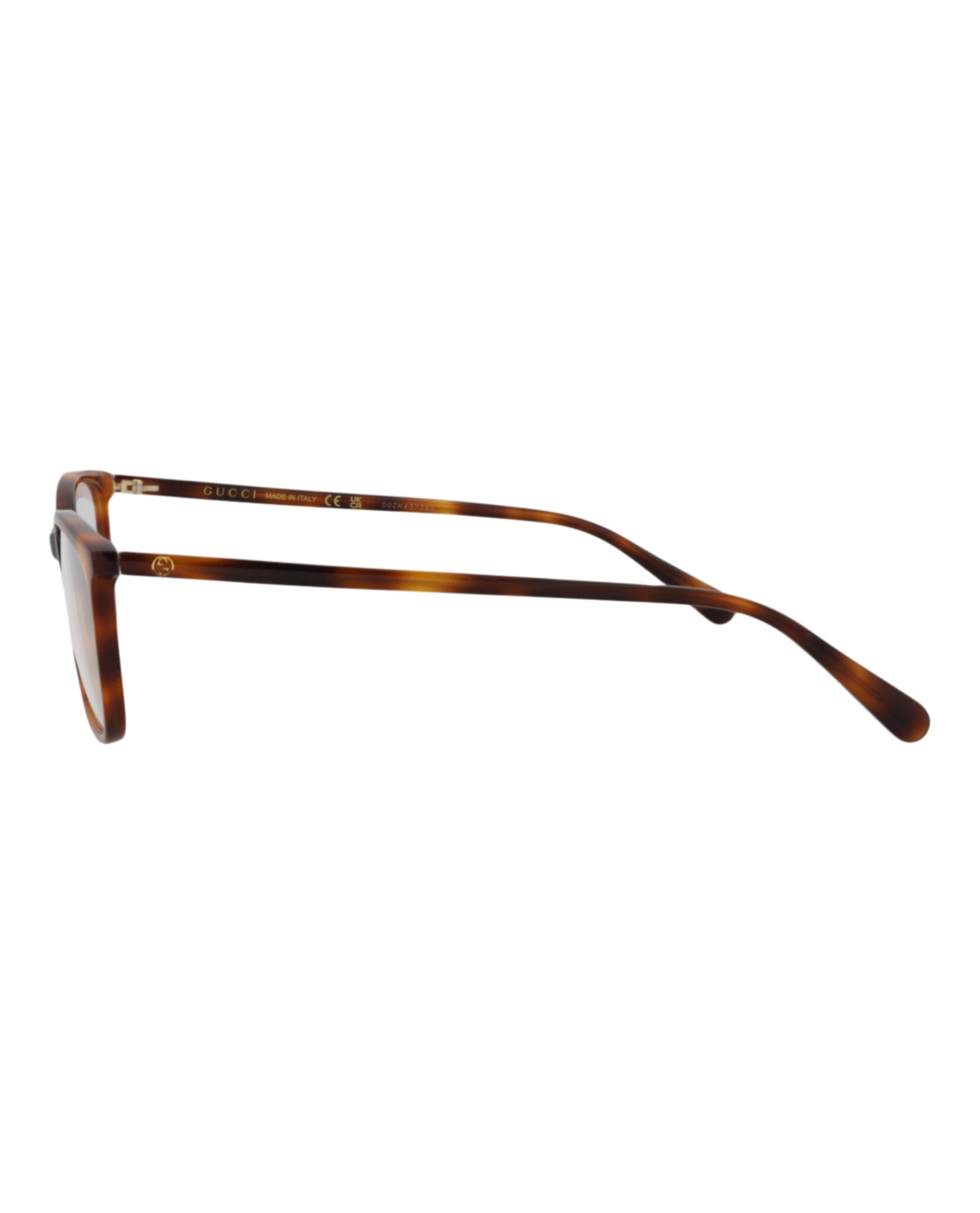 Gucci Womens Square/Rectangle Havana Havana Transparent Fashion Designer Eyewear