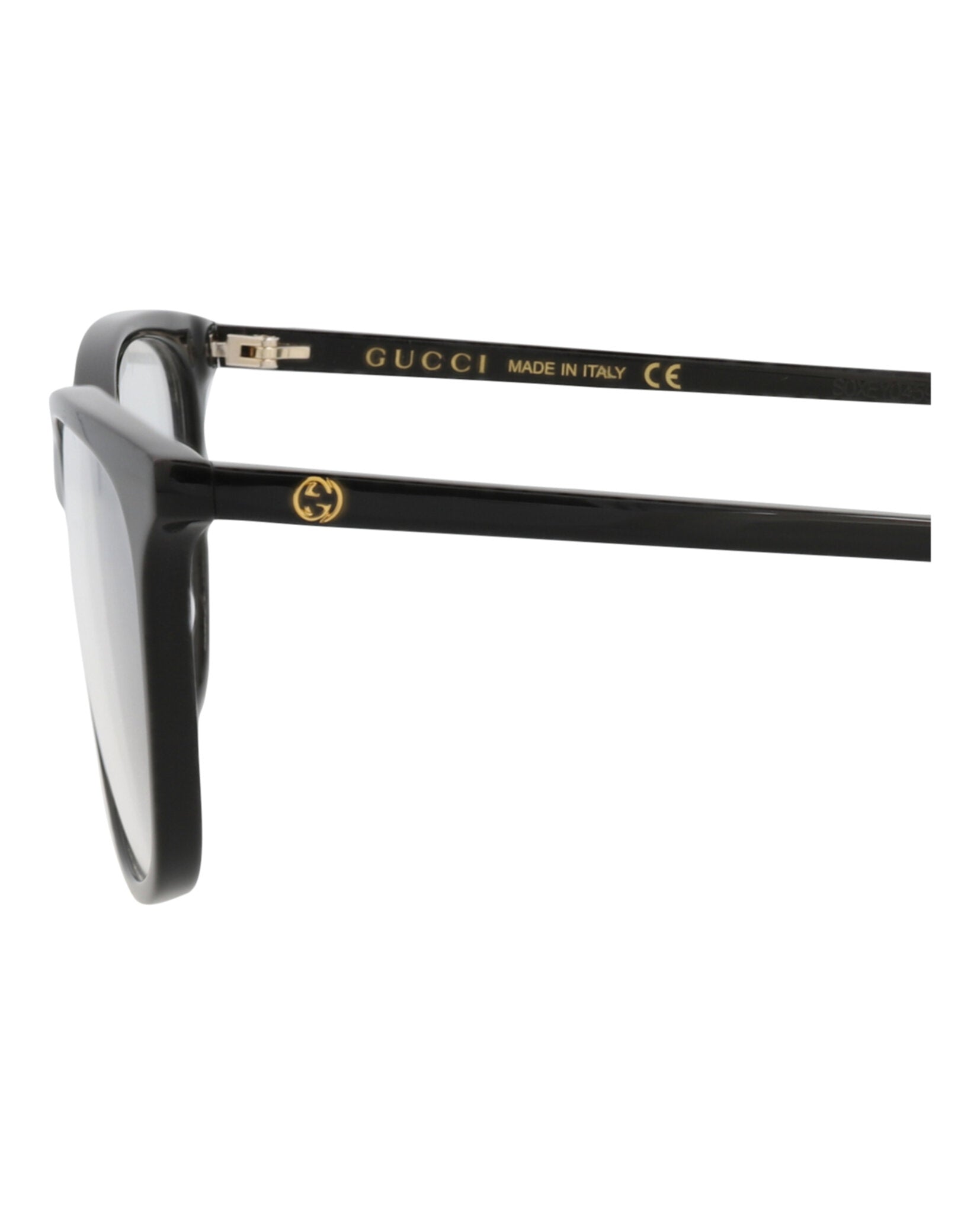 Gucci Womens Round/Oval Black Black Transparent Fashion Designer Eyewear