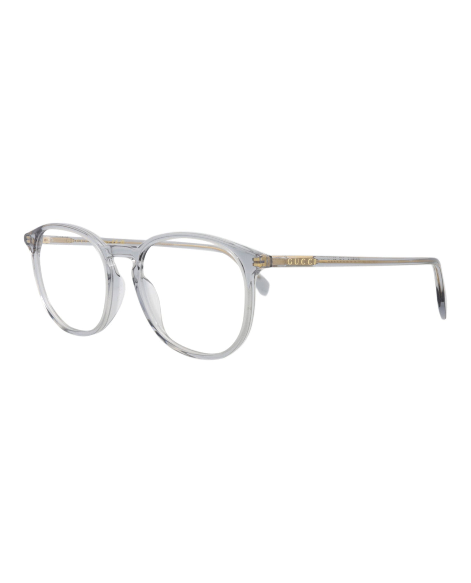 Gucci Mens Round/Oval Light Blue Light Blue Transparent Fashion Designer Eyewear