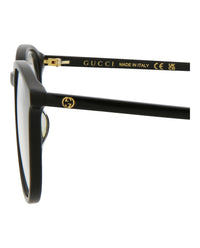Gucci Mens Round/Oval Black Black Transparent Fashion Designer Eyewear