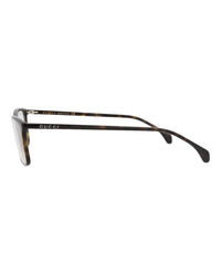 Gucci Gucci Mens Square/Rectangle Havana Havana Transparent Fashion Designer Eyewear