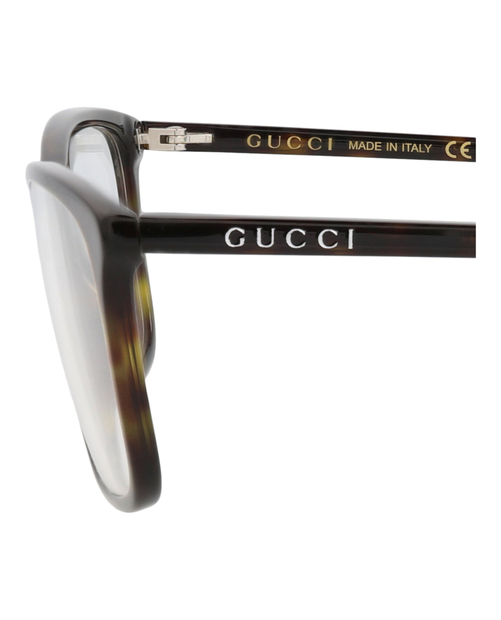 Gucci Gucci Mens Square/Rectangle Havana Havana Transparent Fashion Designer Eyewear