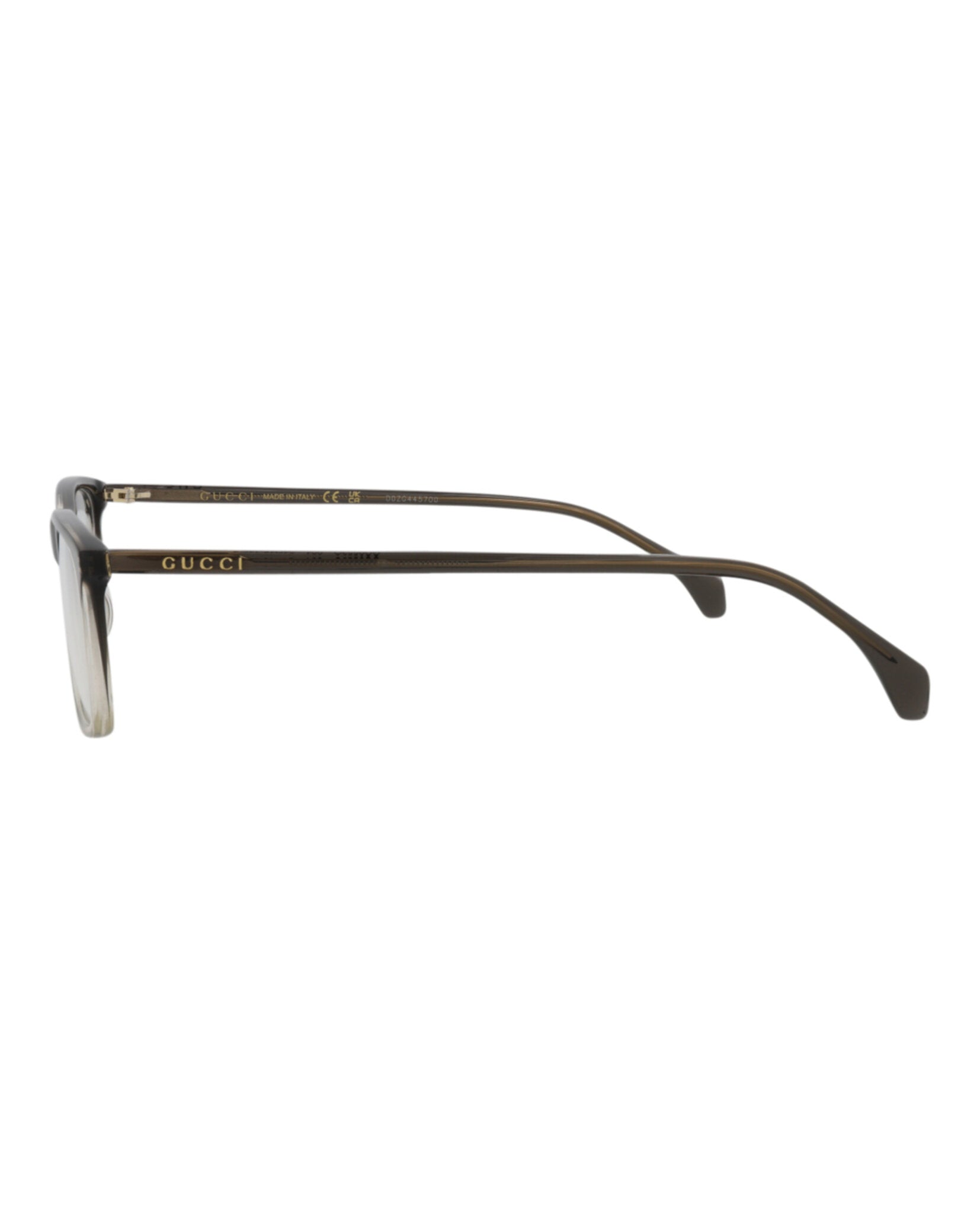 Gucci Mens Square/Rectangle Grey Grey Transparent Fashion Designer Eyewear